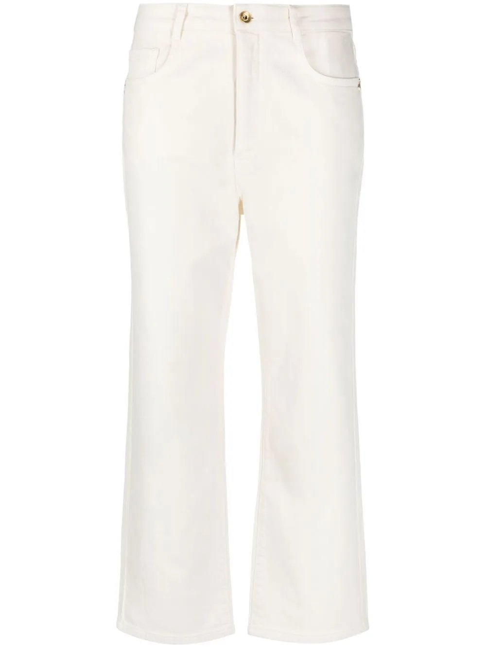 

Patrizia Pepe 5-Pocket cropped mid-rise jeans - White