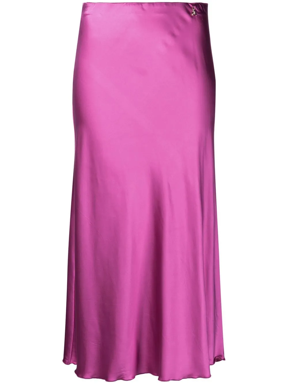 

Patrizia Pepe high-waisted satin midi skirt - Pink