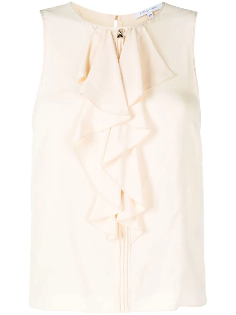 

Patrizia Pepe ruched-detail sleeveless blouse - Neutrals