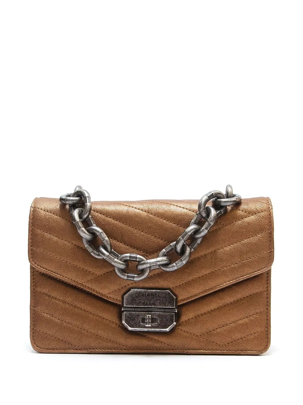 

Chanel Pre-Owned 2016 turnlock 2way shoulder bag - Gold