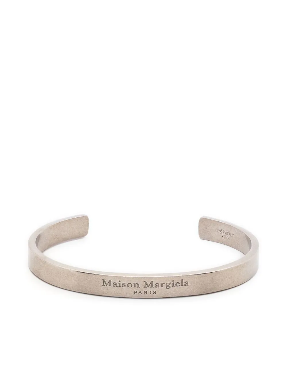 Image 1 of Maison Margiela logo-engraved cuff bracelet