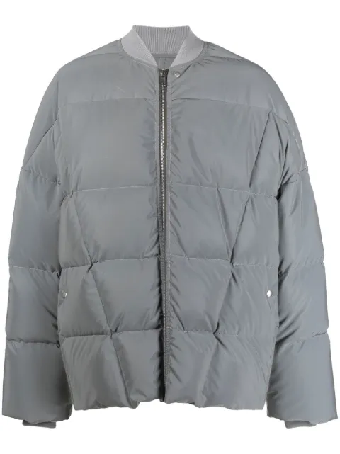 Rick Owens collarless padded jacket