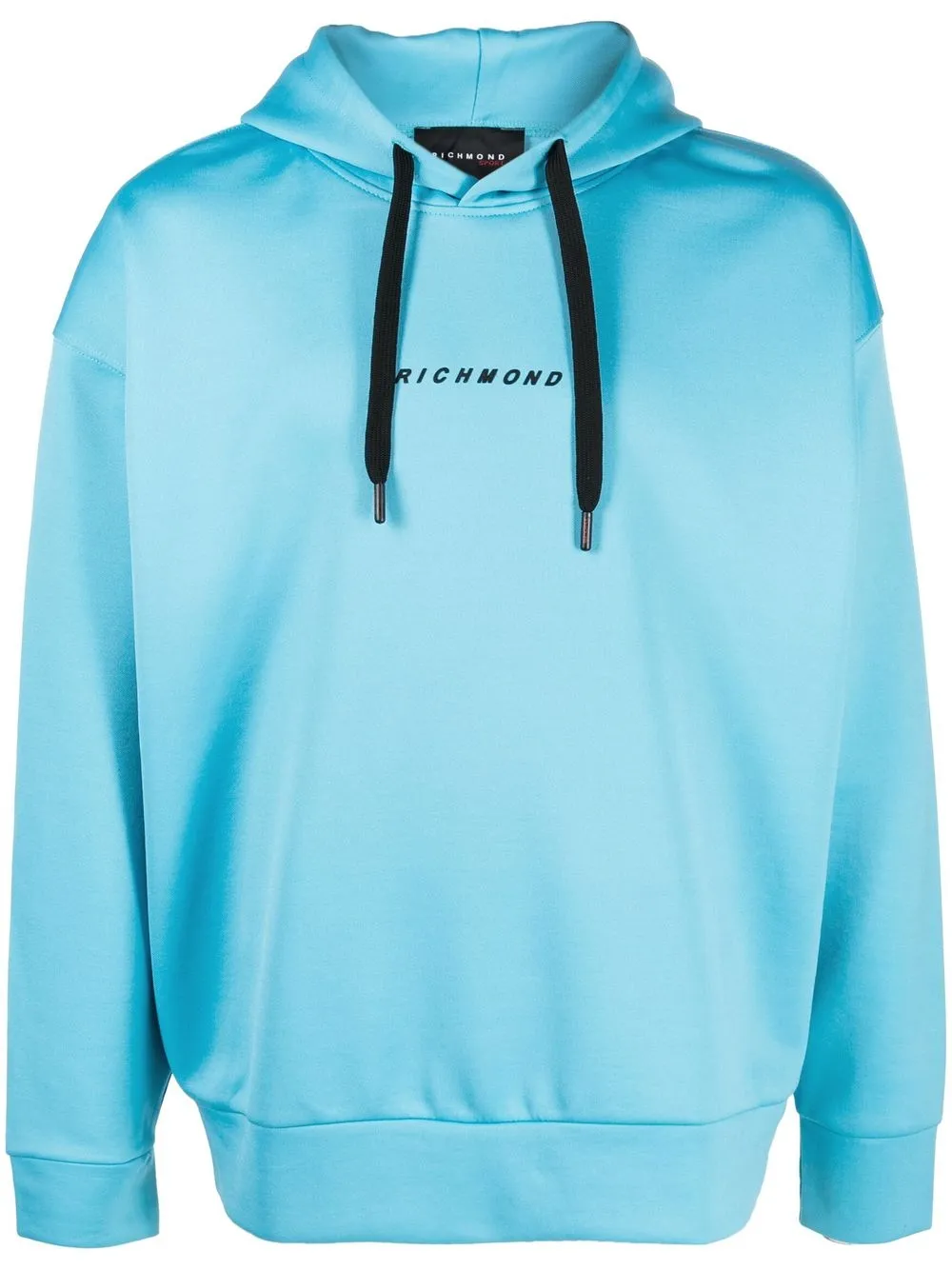 

John Richmond logo-print hoodie - Blue