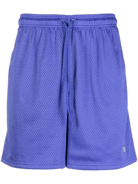 Advisory Board Crystals logo-patch knee-length shorts