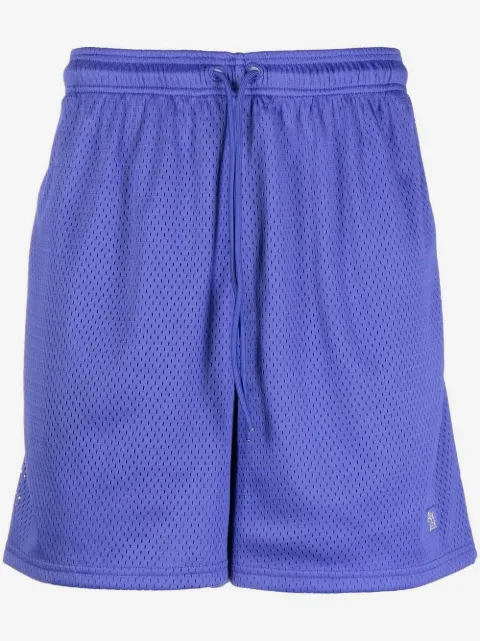 Advisory Board Crystals logo-patch knee-length shorts