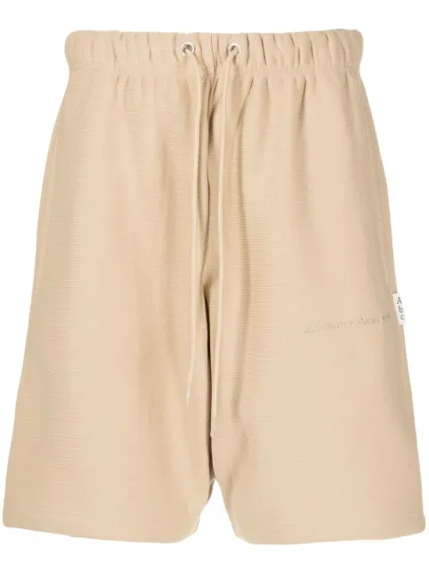 drawstring track shorts