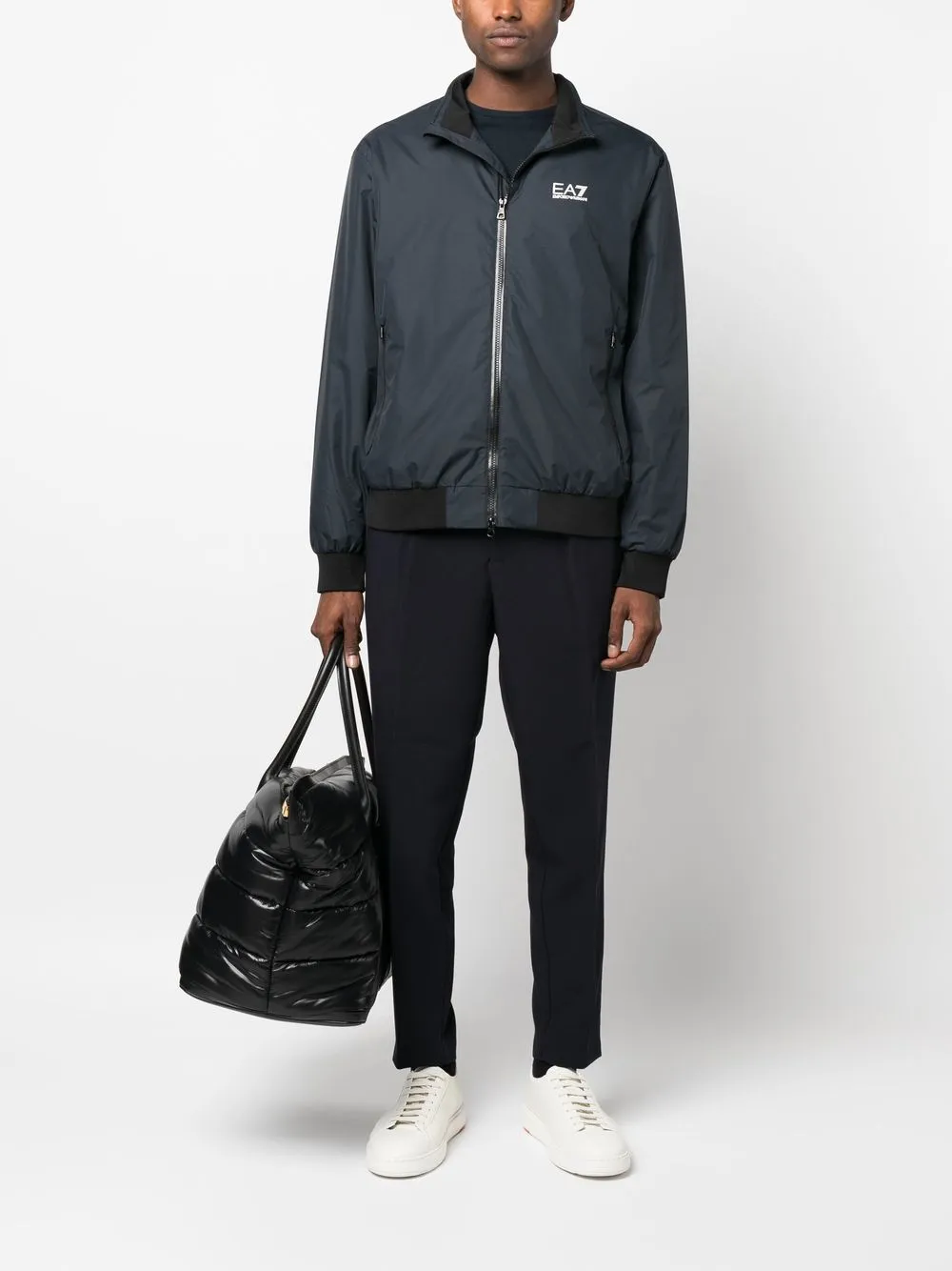 emporio-armani-logo-plaque-tapered-trousers-farfetch