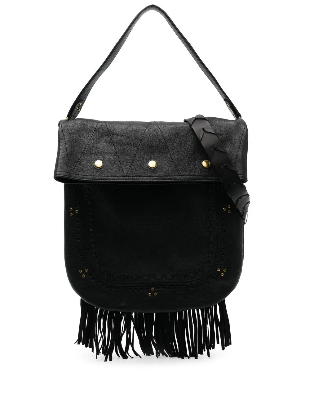 

Jérôme Dreyfuss Jerry large leather crossbody bag - Black