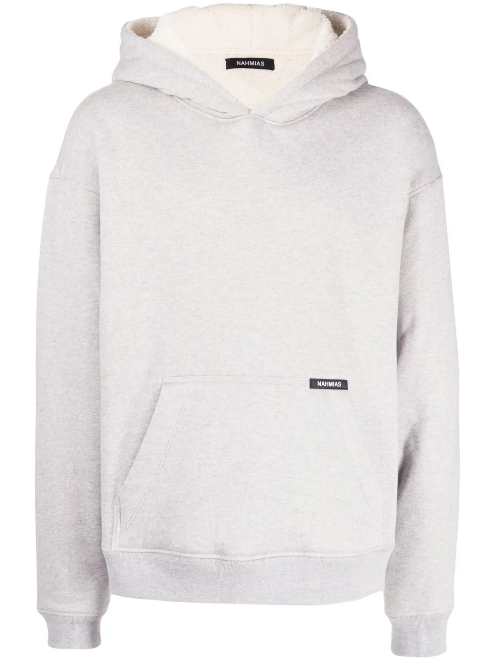 

Nahmias logo-patch hoodie - Grey