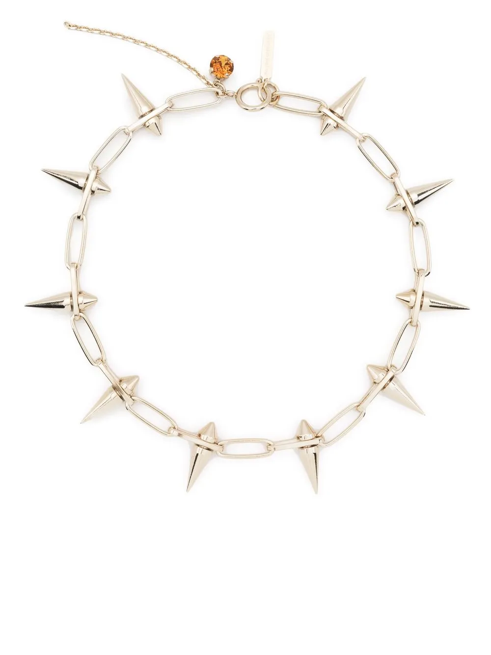 

Justine Clenquet Jenna spike-embellished necklace - Gold