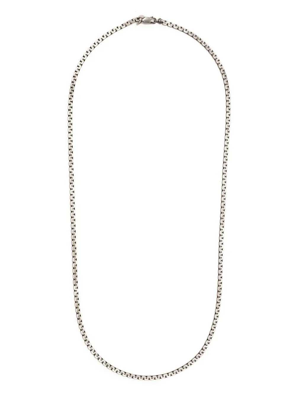 

Tateossian brushed box-chain necklace - Silver