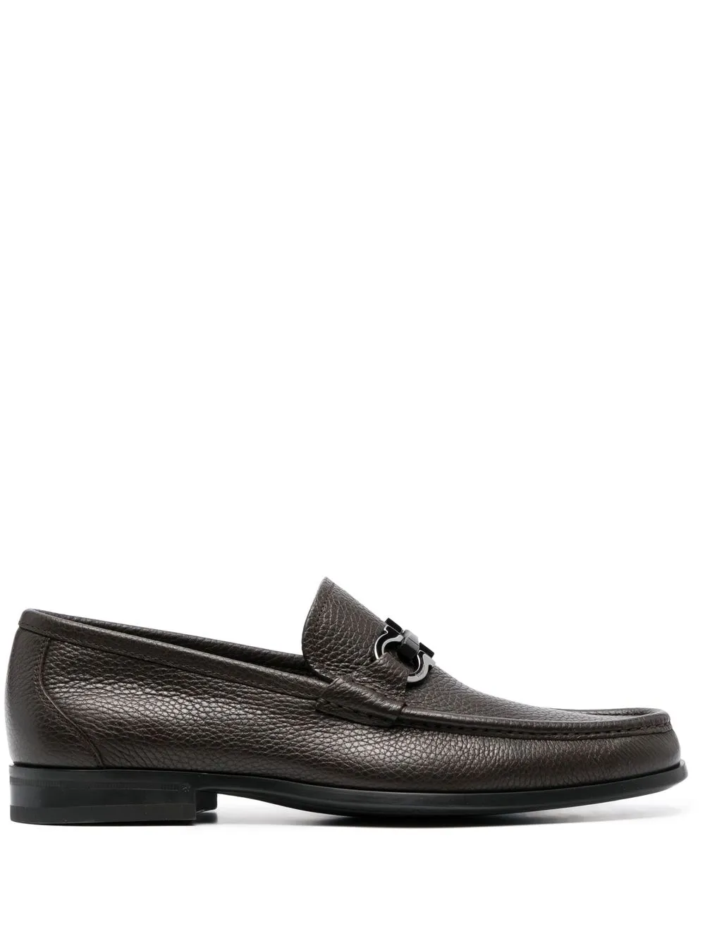 

Ferragamo Grandioso Gancini-trim loafers - Brown