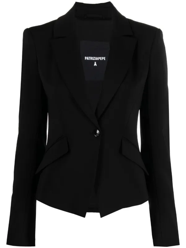 Tailored black hot sale blazer womens