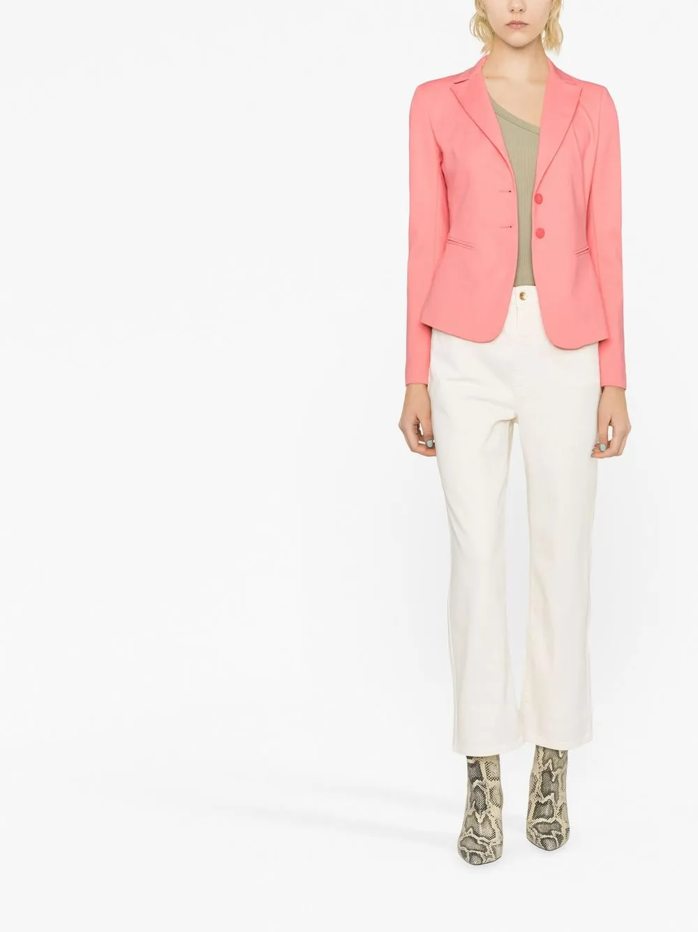 Patrizia Pepe Jack met twee knopen - Roze