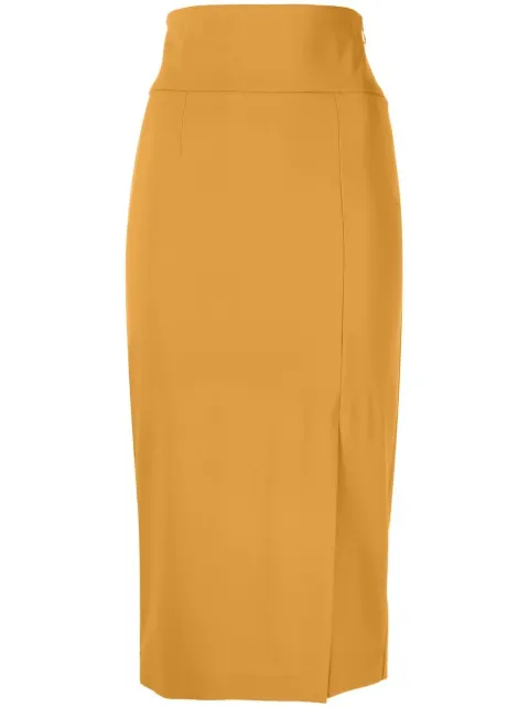 Patrizia Pepe Essential side-slit pencil skirt