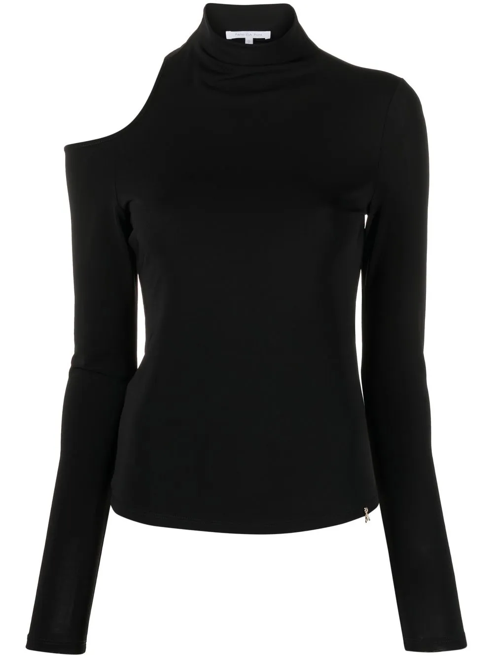 

Patrizia Pepe cut-out long-sleeve top - Black