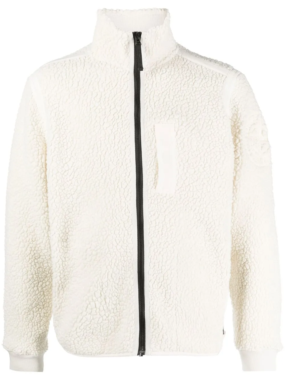 

Stone Island shearling zipped jacket - White