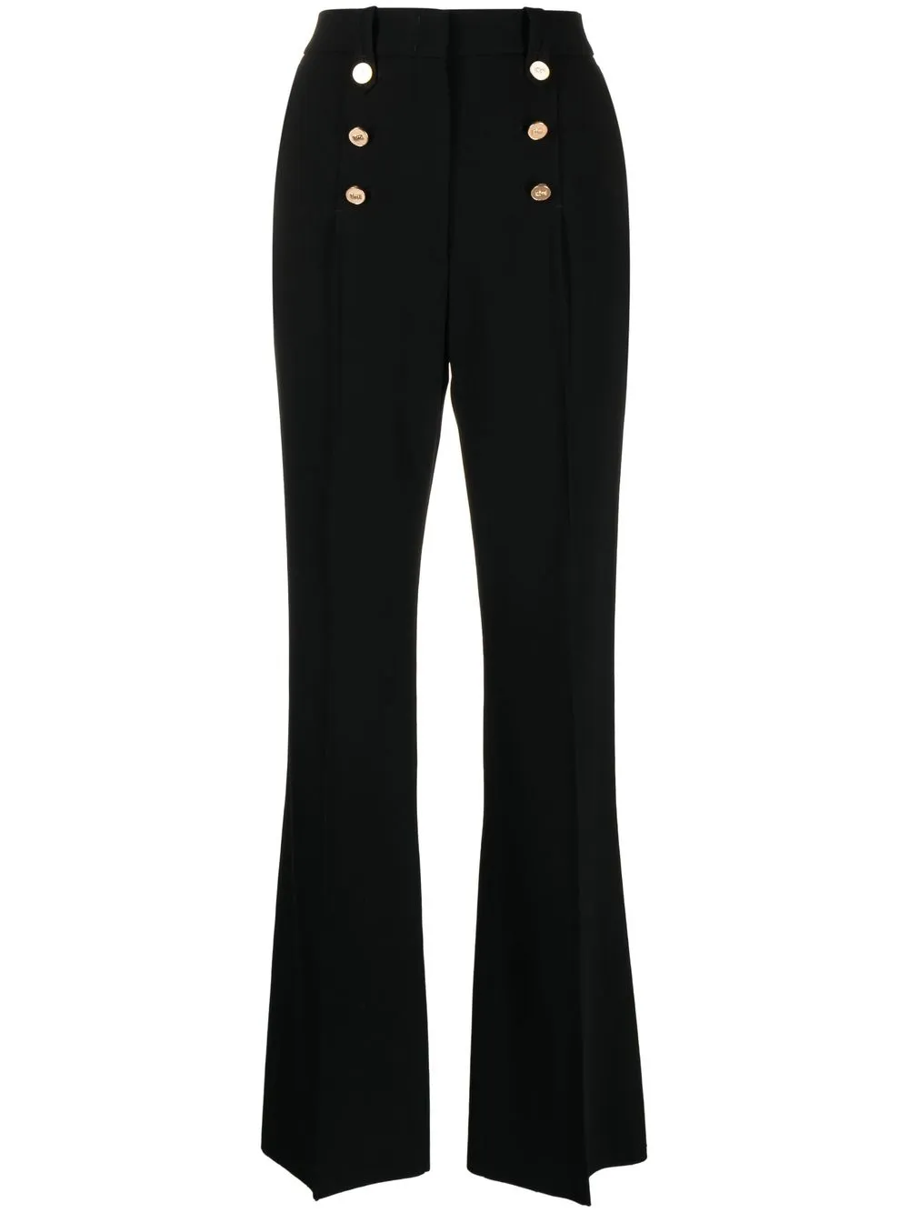 

Ports 1961 decorative-button high-waisted trousers - Black