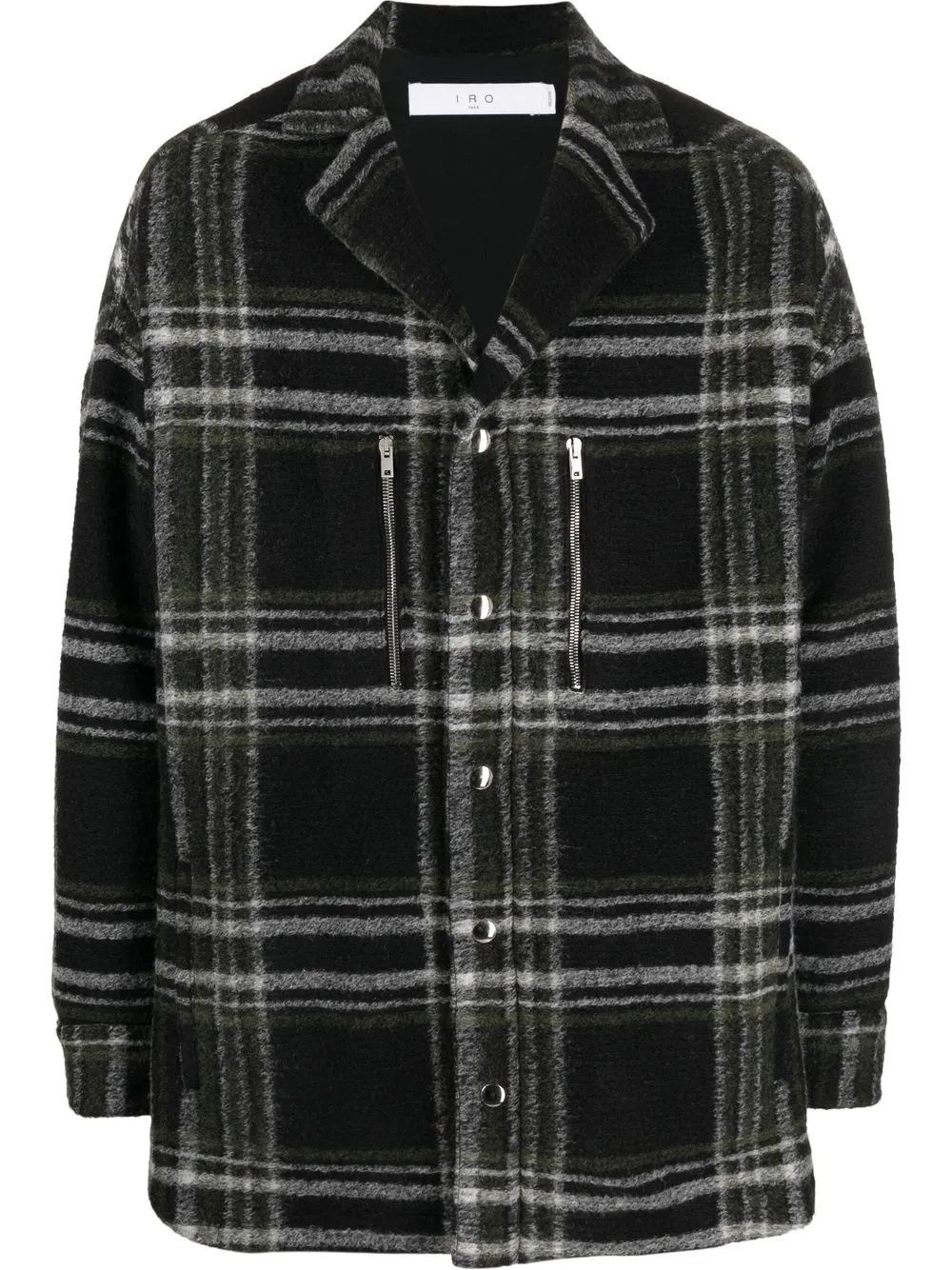 

IRO plaid-check shirt jacket - Black