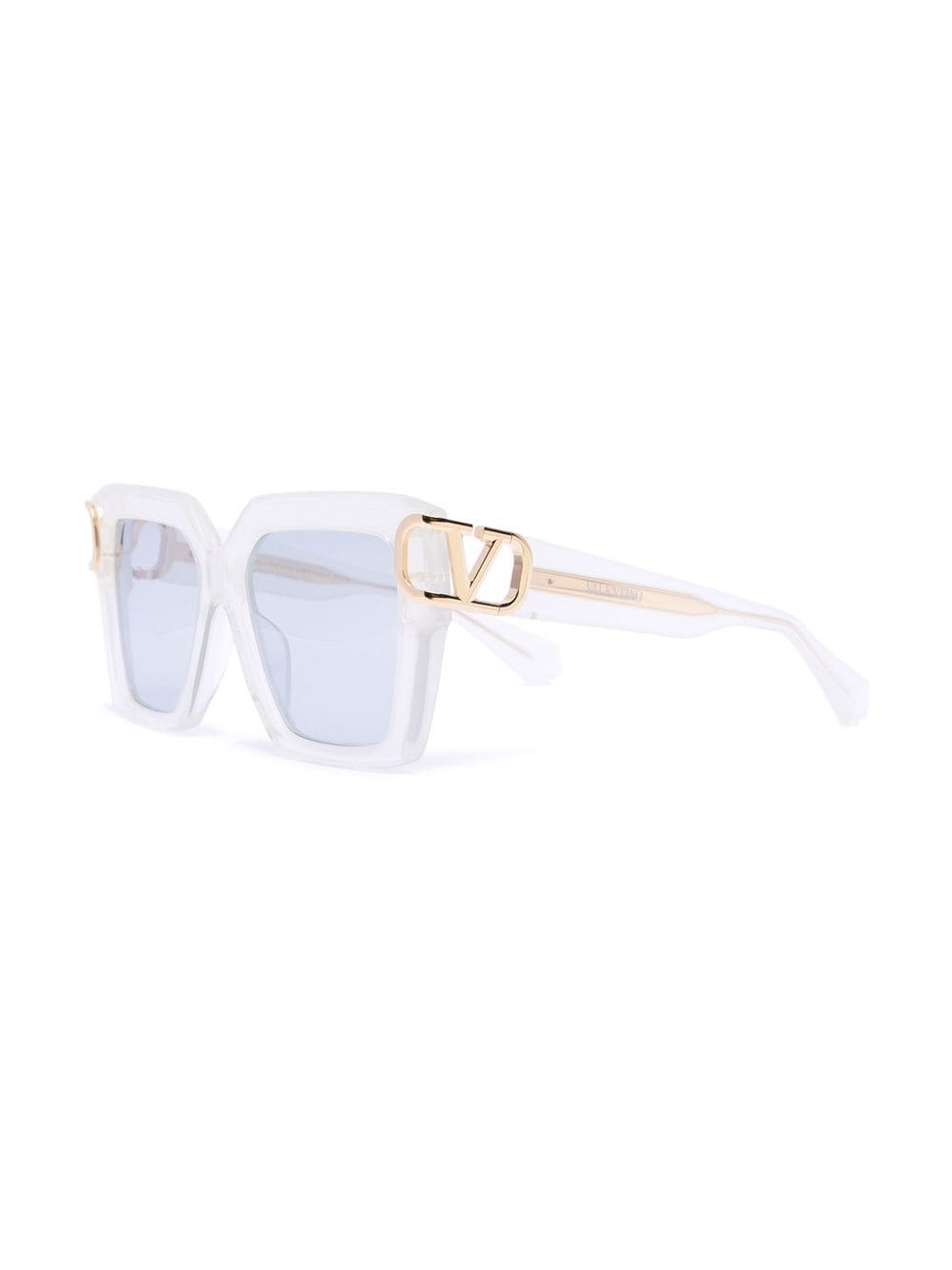 Valentino Eyewear VLogo Signature zonnebril met vierkant montuur - Wit