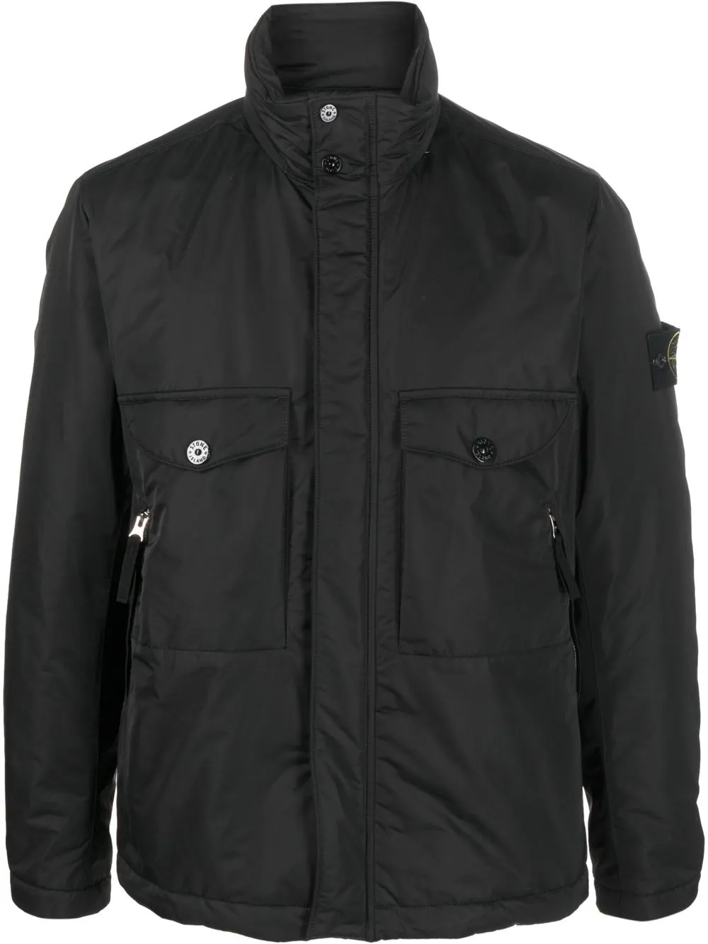 

Stone Island Hyper Dense high-neck jacket - Black