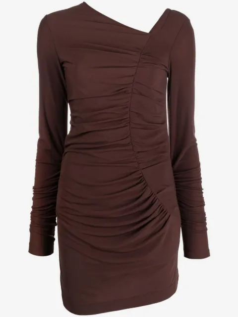 Helmut Lang draped asymmetric bodycon dress