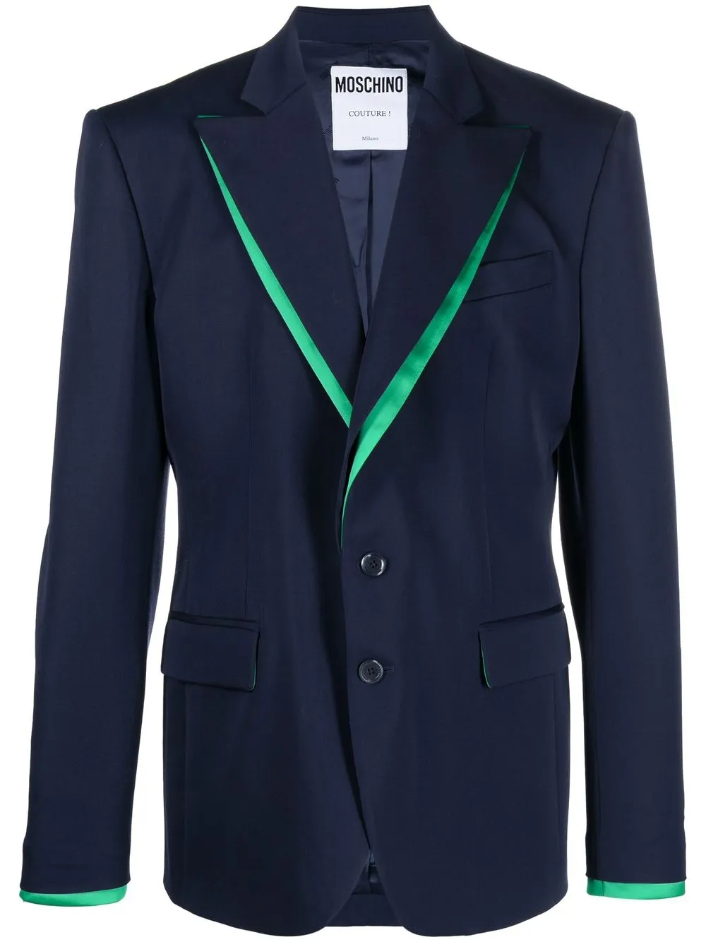 

Moschino single-breasted tailored blazer - Blue