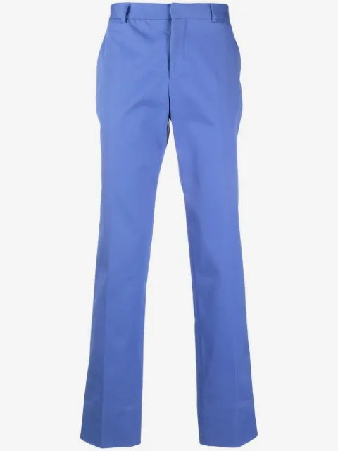 Moschino logo-embroidered tailored trousers