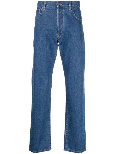 Moschino teddy bear-patch straight-leg jeans