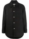 Courrèges checked shirt jacket - Black