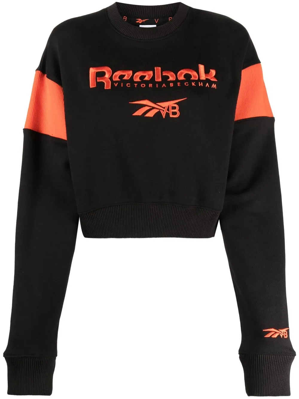 

Reebok x Victoria Beckham logo-print cotton sweatshirt - Black