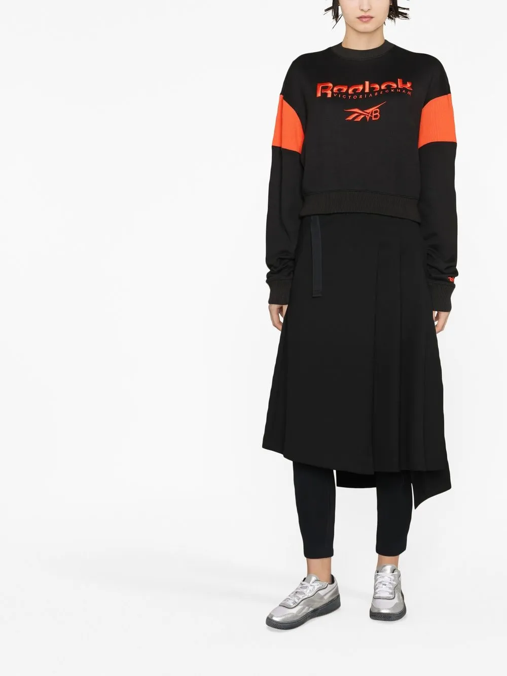 Reebok x Victoria Beckham Sweater met logoprint - Zwart