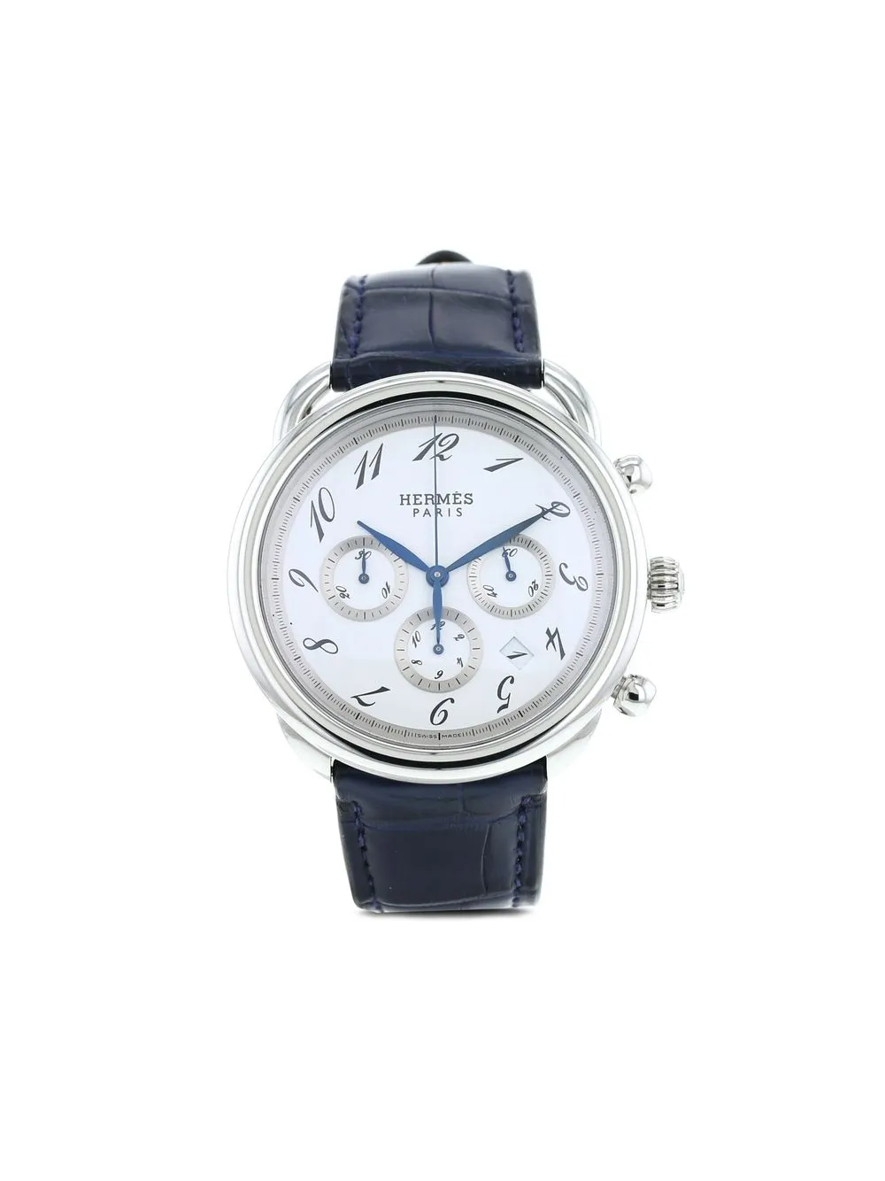 

Hermès 2009 pre-owned Arceau Chrono 43mm - White