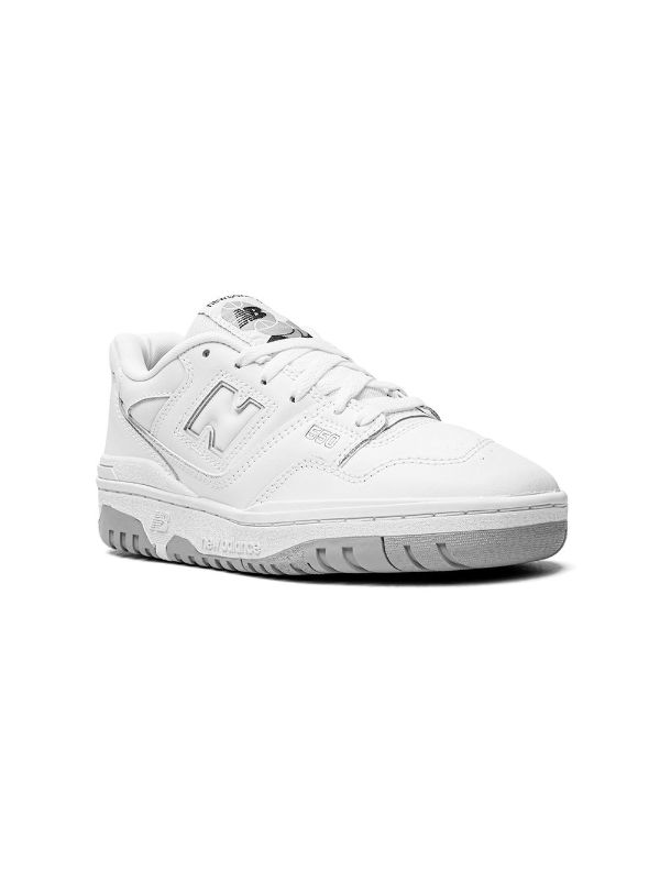 proza wenselijk samenvoegen New Balance Kids 550 "White/White/Grey" Sneakers - Farfetch