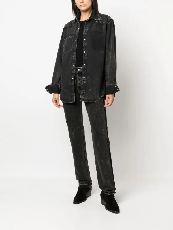 Maison Margiela Front press-stud Fastening Jacket - Farfetch 