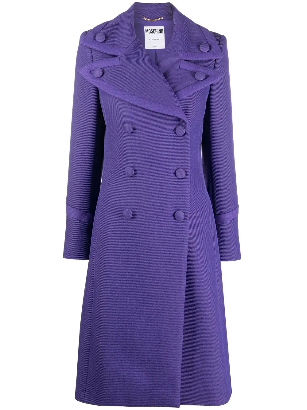 

Moschino double-breasted coat - Purple