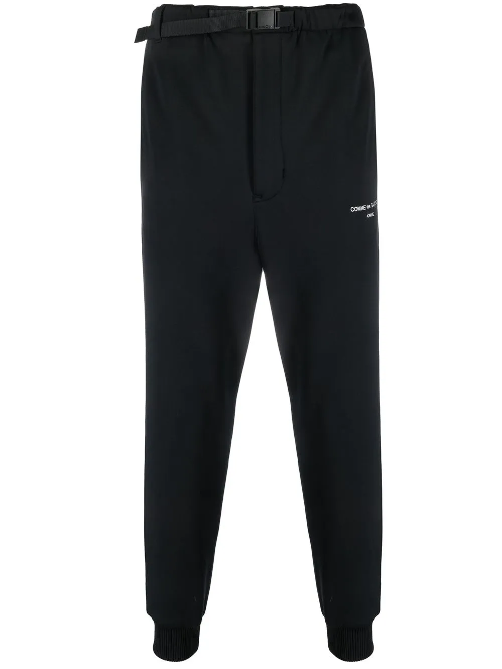 

Comme Des Garçons Homme logo-embroidered tapered track pants - Black