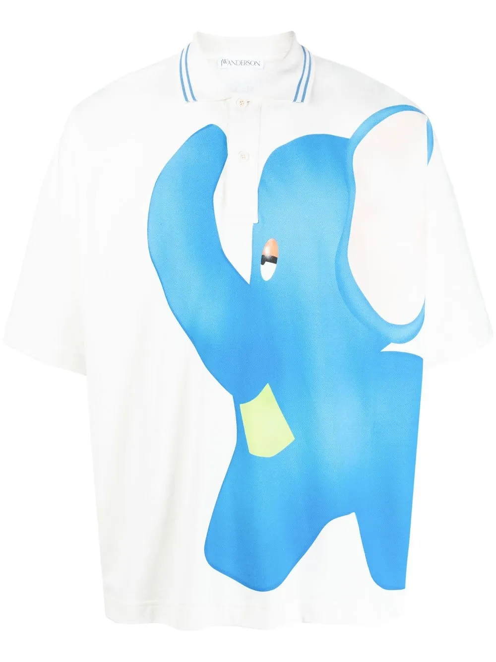 

JW Anderson graphic-print polo shirt - White