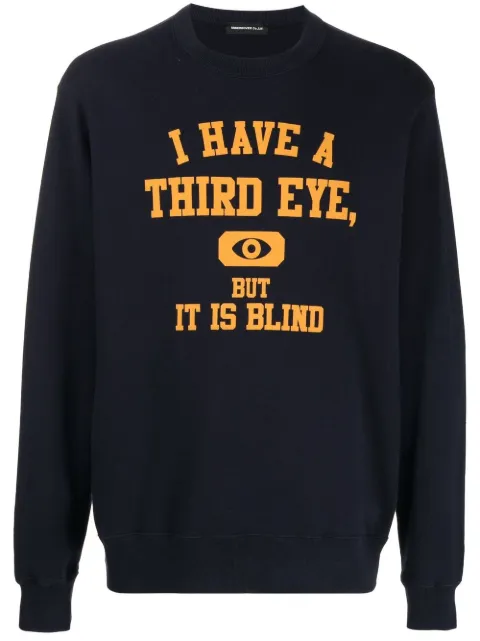 Undercover slogan-print cotton sweatshirt
