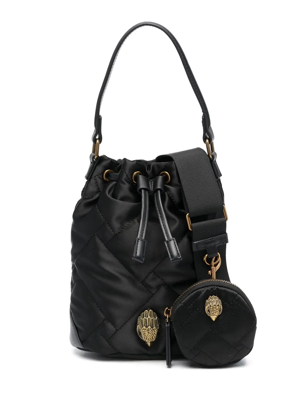 

Kurt Geiger London padded quilted bucket bag - Black