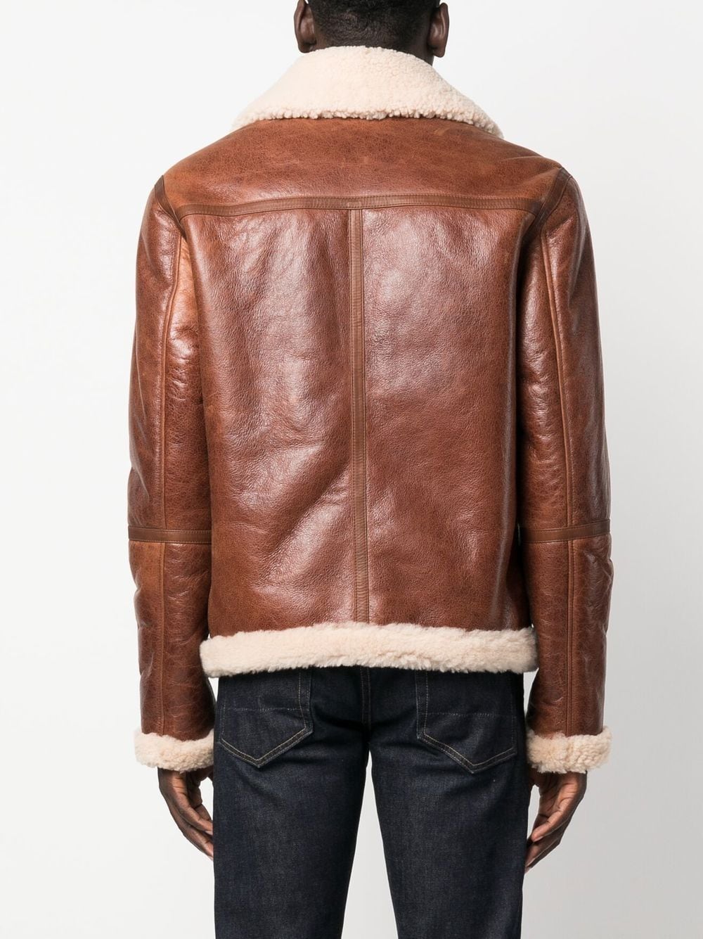 IRO shearling-trim Leather Jacket - Farfetch