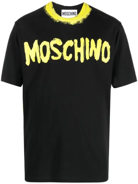 Moschino playera con logo estampado