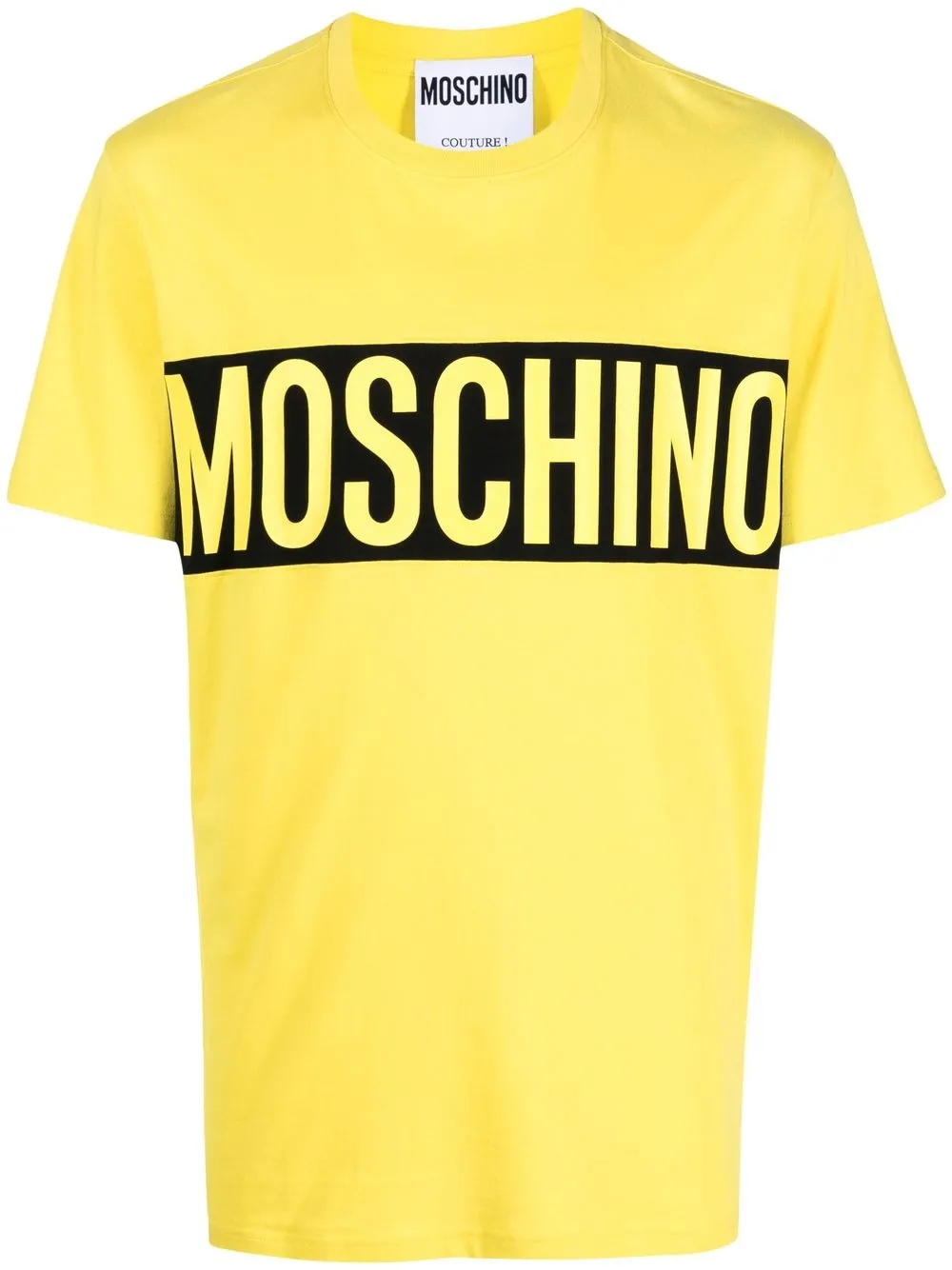 

Moschino playera con logo estampado - Amarillo