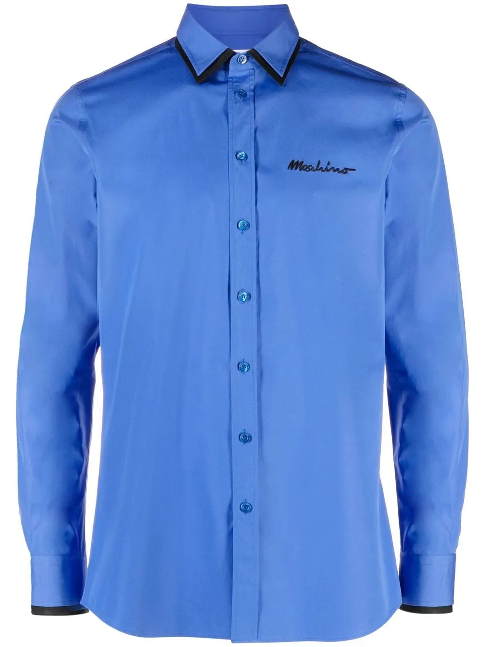 

Moschino long-sleeve cotton shirt - Blue