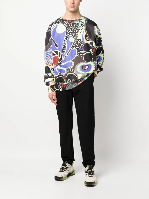 Moschino グラフィック スウェットシャツ | ブラック | FARFETCH JP