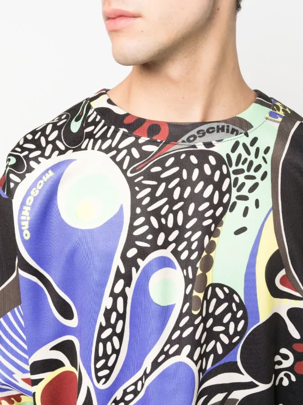 Moschino キャラクターグラフィック スウェット Moschino グラフィック スウェットシャツ | ブラック | FARFETCH JP