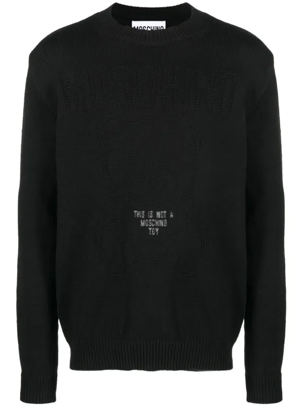 Moschino teddy jumper mens sale