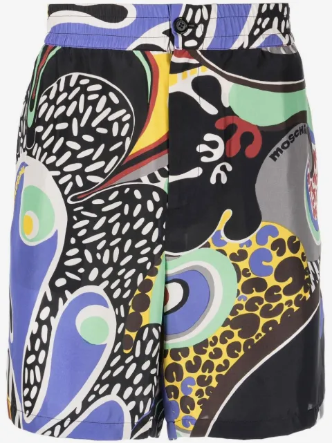 Moschino graphic print shorts