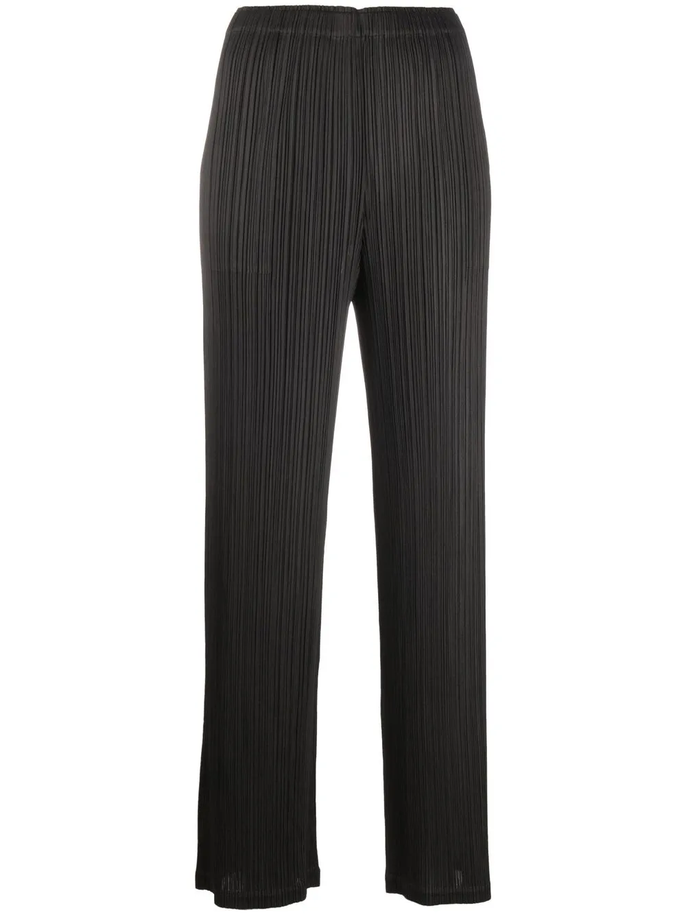 

Pleats Please Issey Miyake pleated straight-leg trousers - Black