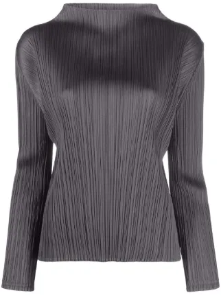 Pleats Please Issey Miyake ロングスリーブ トップ - Farfetch